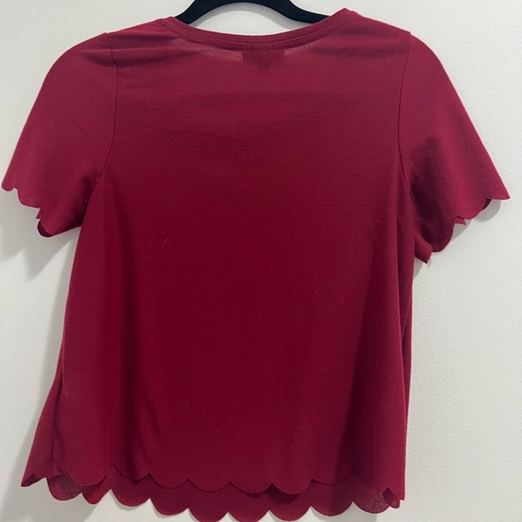 Topshop scalloped top - Picture 2 of 2